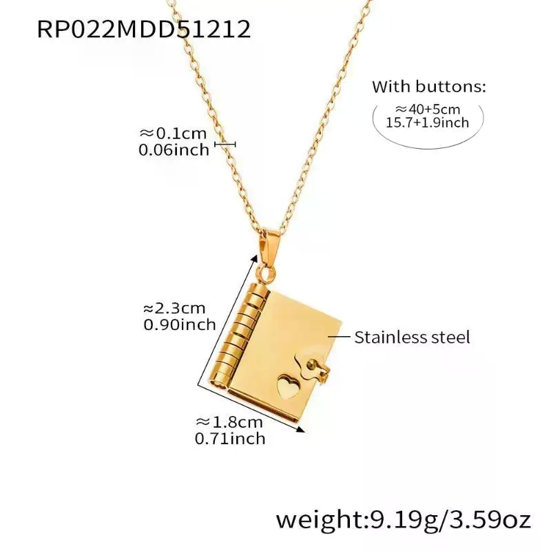 Envelope Necklace Custom Text  - Custom Photo Book 评论和价格