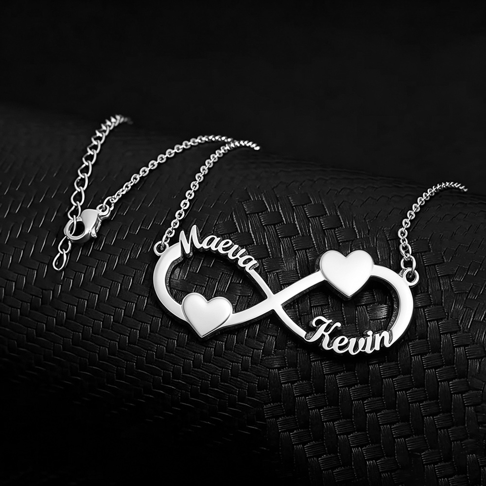 Custom Name Necklace Infinity  - Name Necklace Custom 评论和价格