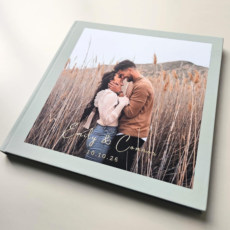 Custom Wedding Guest Book with - Custom Photo Book 评论和价格