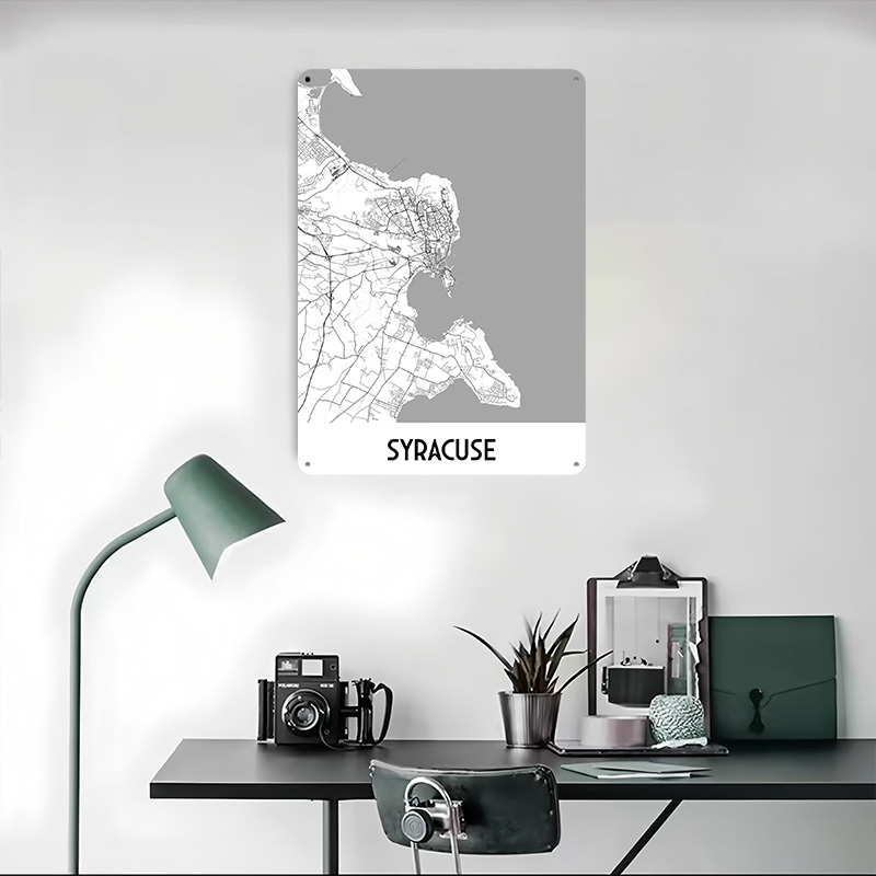 Syracuse City Map Metal Poster - Custom Map Poster 评论和价格