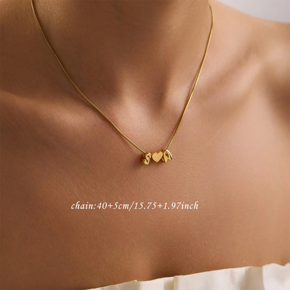 Custom Two Initial Name 3d Bub - Name Necklace Custom 评论和价格