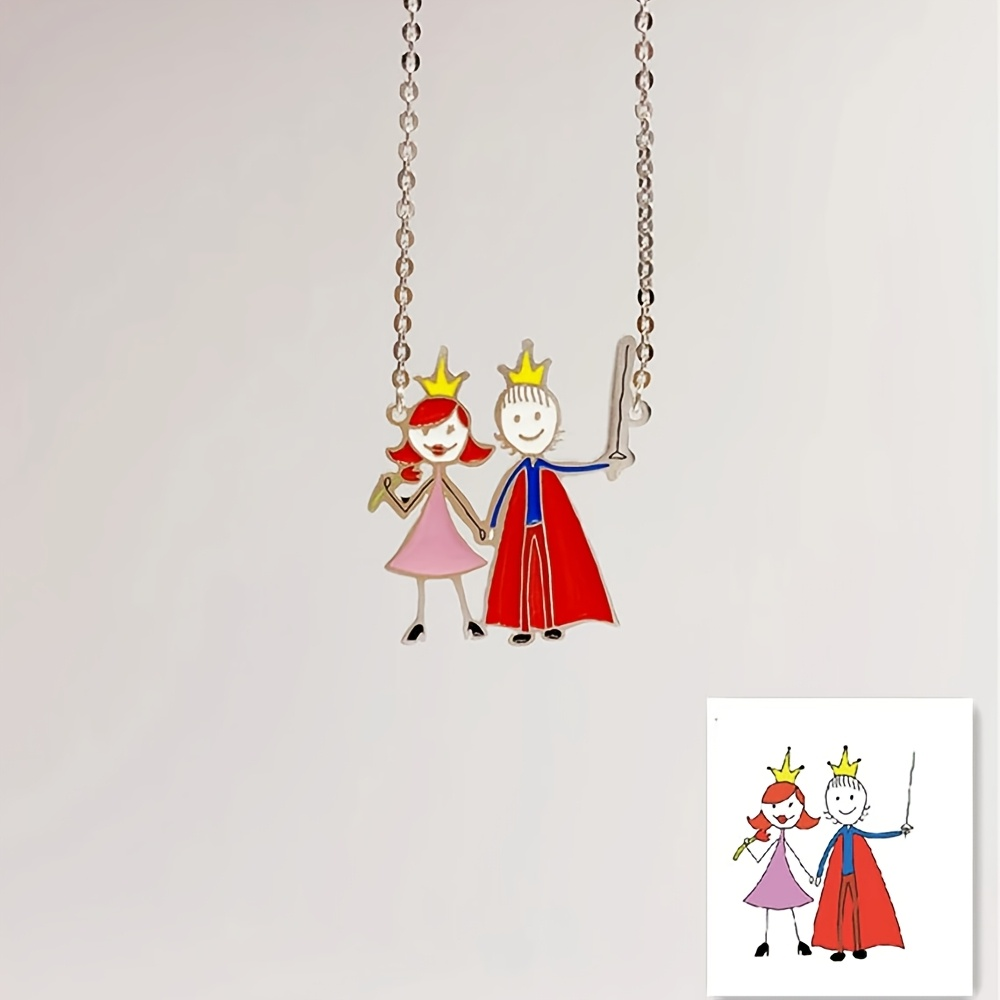 Children's Drawing Making Pend - Name Necklace Custom 评论和价格